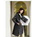 Lightweight Compact Extra Long Down Hooded Long Coat - 8036